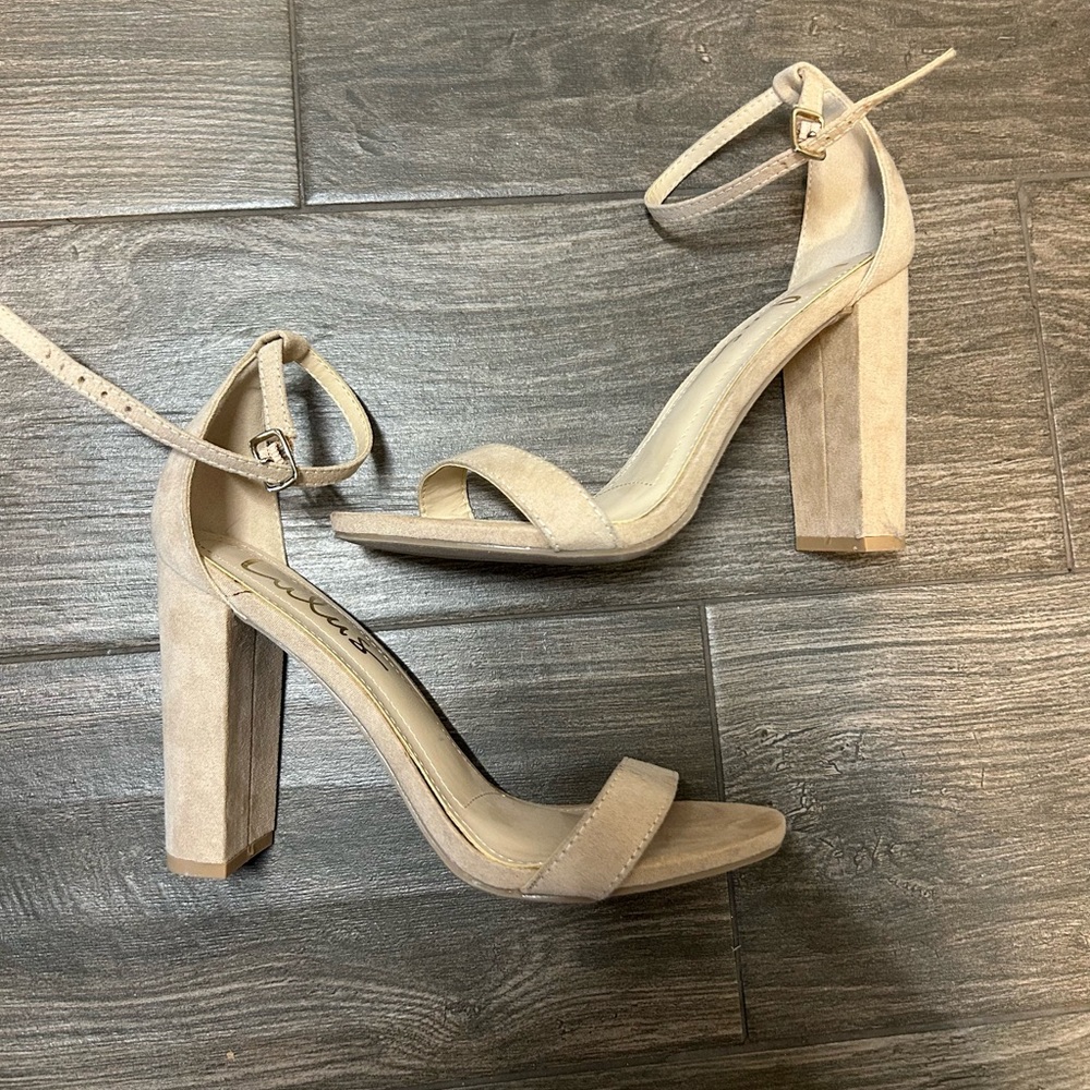 Tan women’s heels